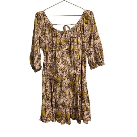 Daily Practice Anthropologie Mollie Tunic Dress Floral Size MED - Picture 2 of 10
